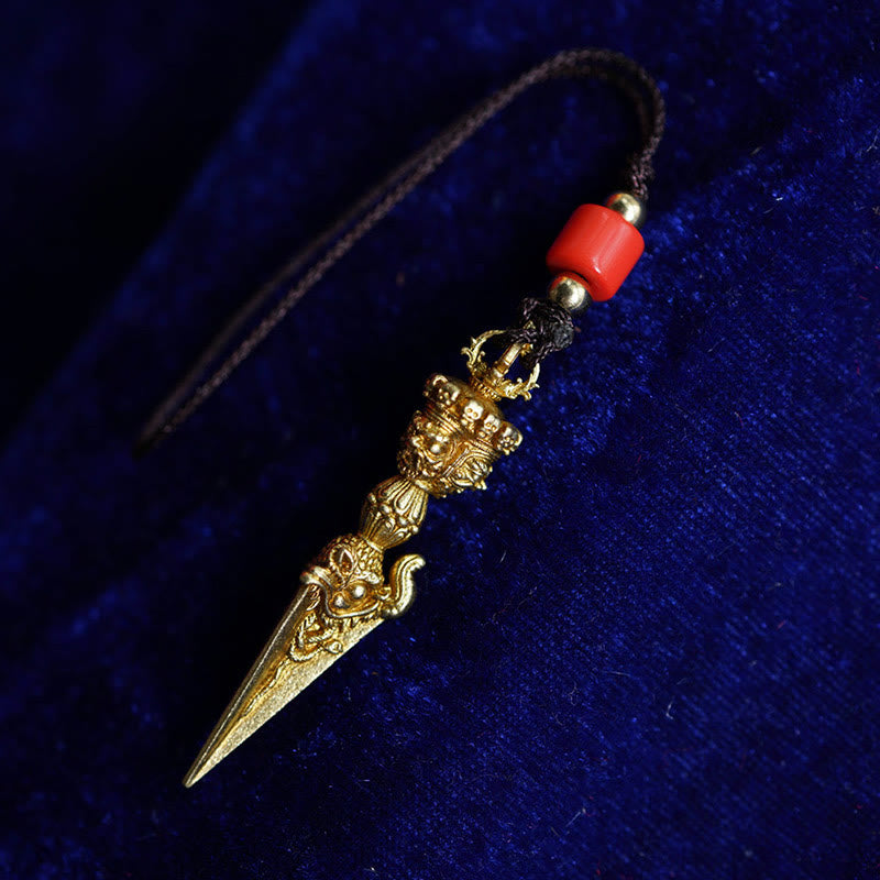 KarmaRipple's Tibet Dorje Vajra Engraved Spiritual Power Necklace Hanging Decoration p11