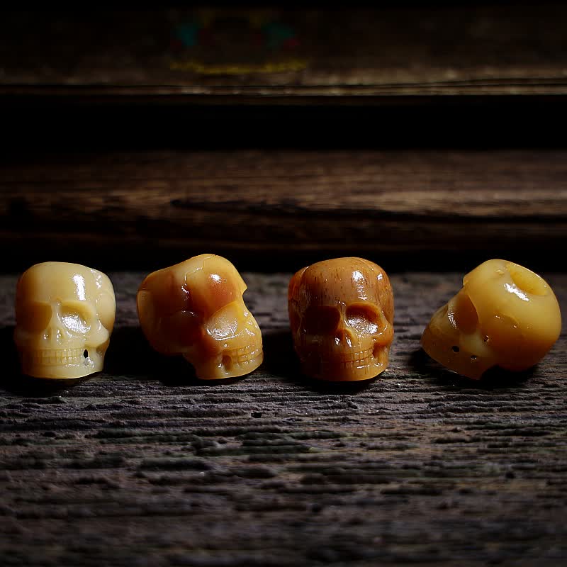 KarmaRipple's Tibetan Camel Bone Skull The Lord of the Corpse Forest Protection Pendant Necklace p9