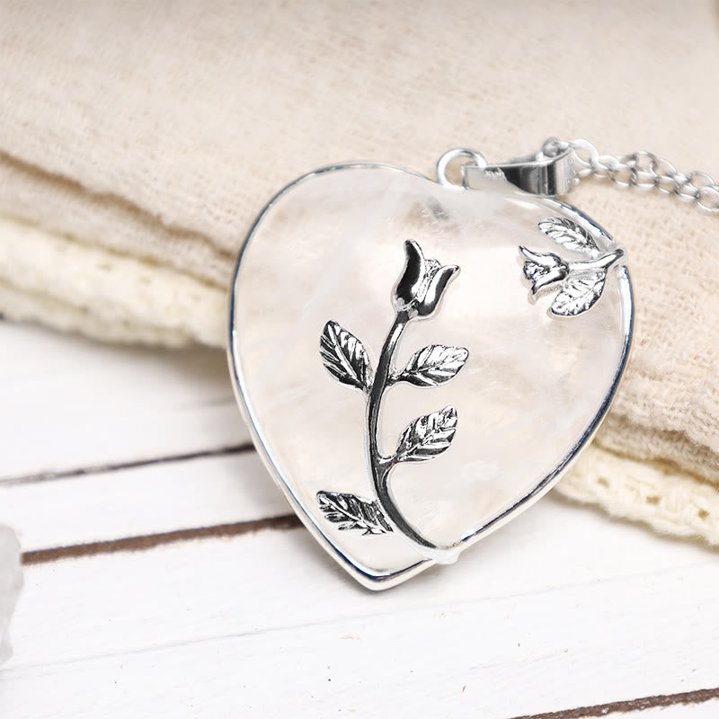 KarmaRipple's Authentic Balancing Crystals Heart Necklace Necklaces p14