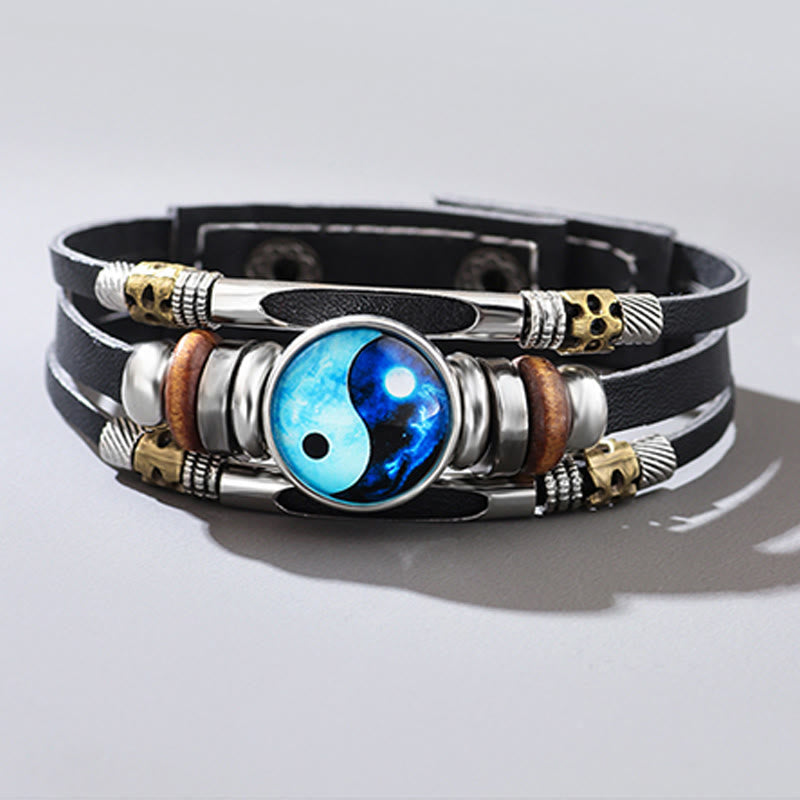 KarmaRipple's Yin Yang Leather Balance Bracelet p4