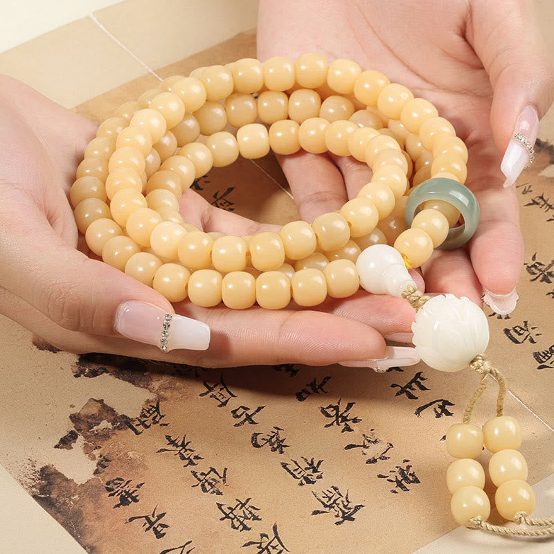 KarmaRipple's Authentic Bodhi Seed Lotus Dzi Bead Peace Balance Talisman Bracelet p8