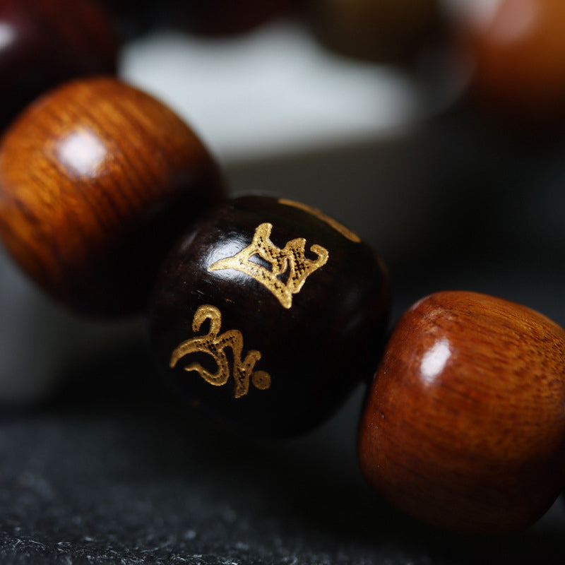 KarmaRipple's Tibet Various Wood Om Mani Padme Hum Purity Bracelet p5