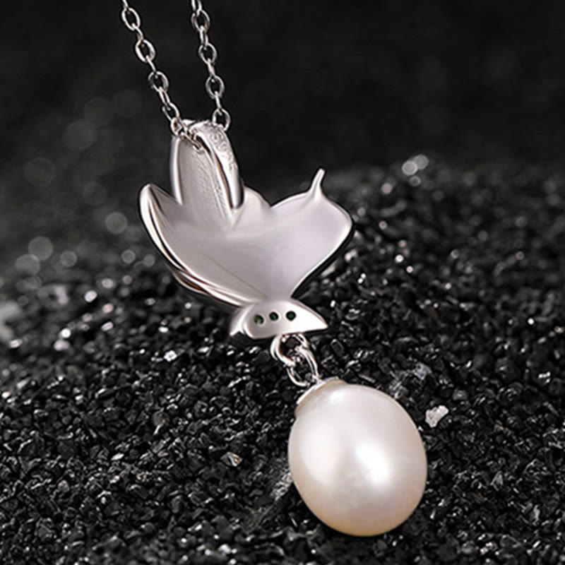 KarmaRipple's 925 Sterling Silver Pearl Butterfly Balancing Pendant Necklace Earrings Ring p6