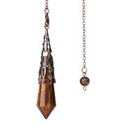 KarmaRipple's Authentic Tiger's Eye Stone Balancing Pendant