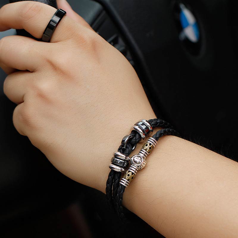 KarmaRipple's 12 Constellations of the Zodiac Hematite Protection Bracelet p13