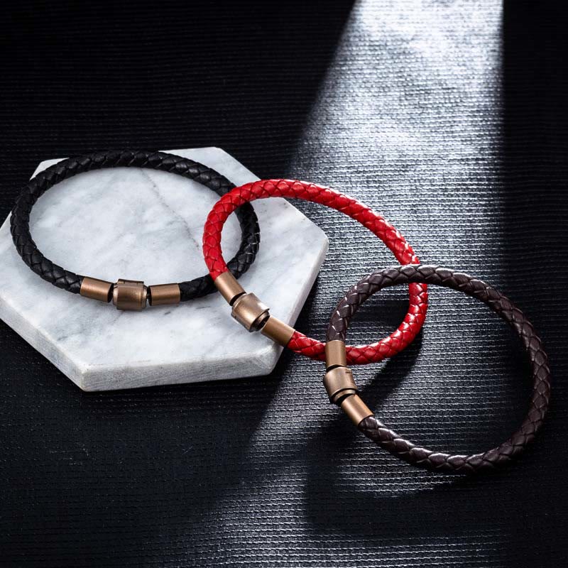 KarmaRipple's Vintage Leather Rope Fortune Braid String Bracelet p8