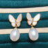 Pearl Butterfly(925 Sterling Silver Posts)