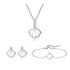 Silver / 3Pcs(Necklace Bracelet&Earrings)