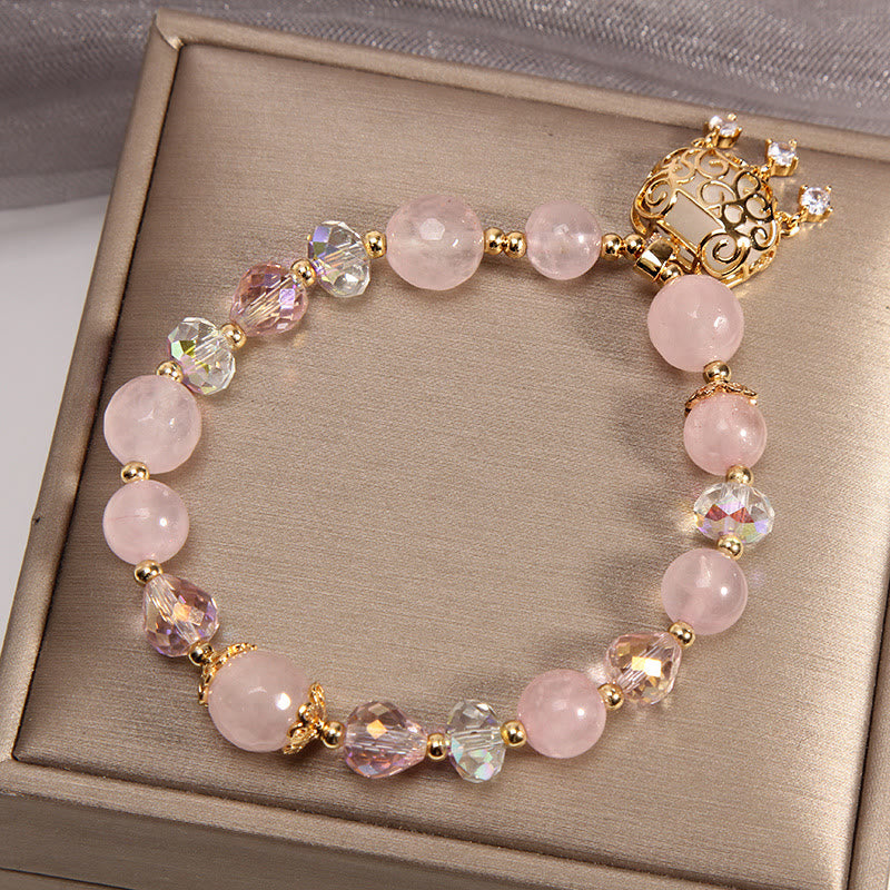 KarmaRipple's Authentic Pink Gemstone Soothing Protection Bracelet p4