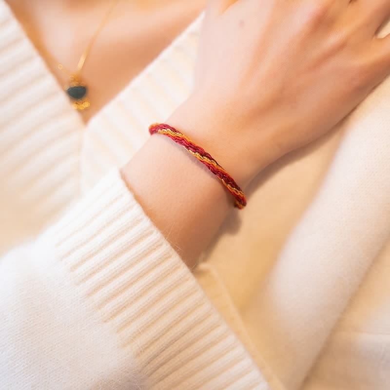 KarmaRipple's Chinese Zodiac Handmade Koi Fish String Protection Reincarnation Weave Braid Bracelet p14