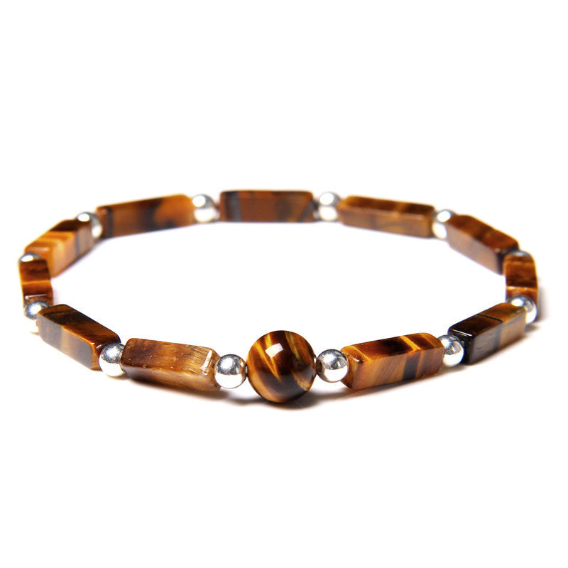 KarmaRipple's Authentic Gemstone Amethyst Tiger Eye Spiritual Balance Bracelet p28