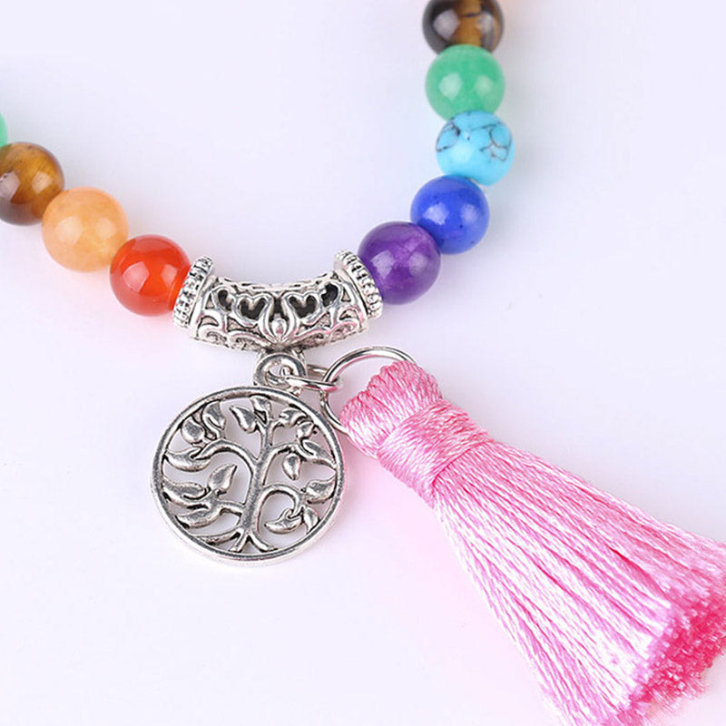 KarmaRipple's 108 Mala Beadwork Rhodonite Blue Gemstone Lazulite Balancing Bracelet p6