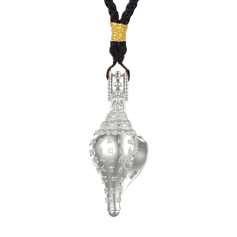 KarmaRipple's 999 Sterling Silver Shankha Conch Shell Seashell Fortunate Pendant Necklace p16