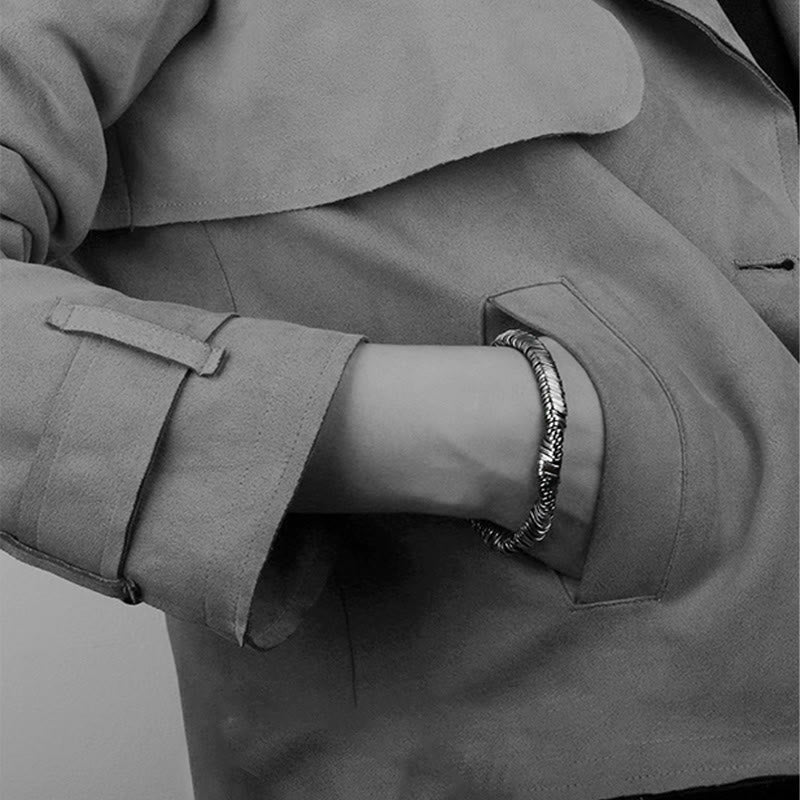 KarmaRipple's 925 Sterling Silver Vintage Twisted Design Wealth Balancing Chain Bracelet p14