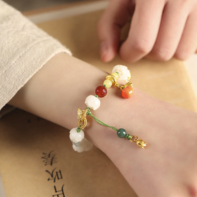 KarmaRipple's Authentic Bodhi Seed Lotus Pumpkin Bead Peace Balance Bracelet p6