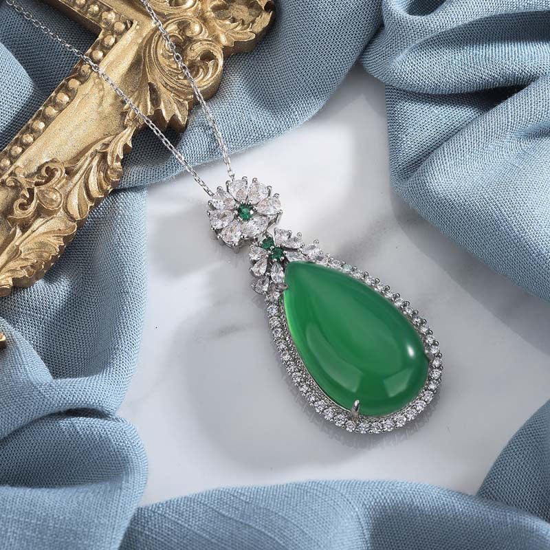 KarmaRipple's Cyan Jade Balance Pendant p2