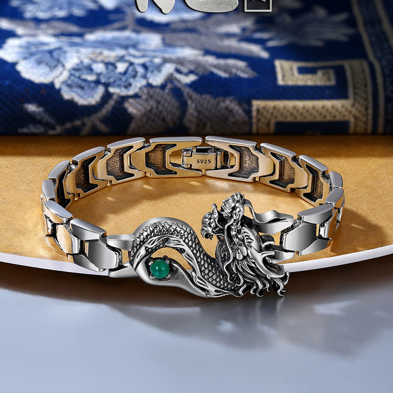 KarmaRipple's Vintage Dragon Pattern Engraved Success Bracelet p9