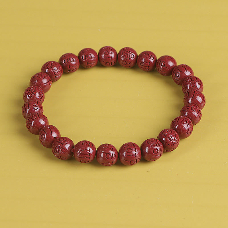 KarmaRipple's Authentic Double PiXiu Cinnabar Om Mani Padme Hum Wealth Fortune Bead Bracelet p6