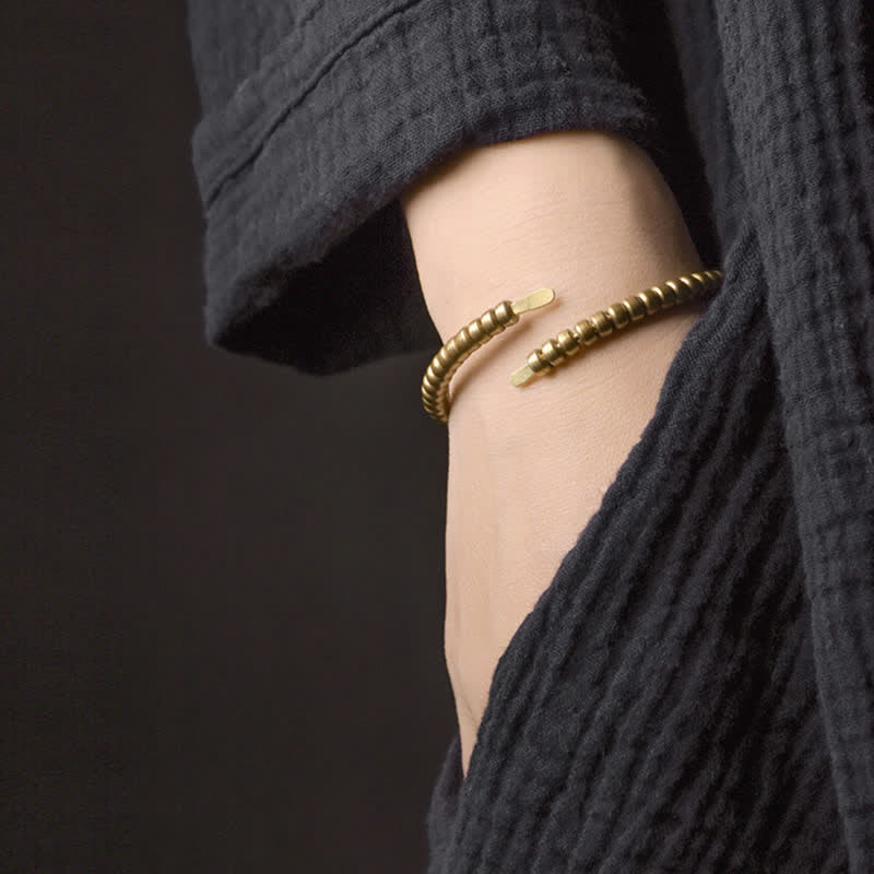 KarmaRipple's Vintage Design Bronze Balance Adjustable Cuff Bracelet p2