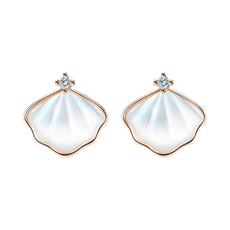 KarmaRipple's 925 Sterling Silver Tridacna Stone Shell Blessing Pendant Necklace Bracelet Earrings Jewelry Set p4