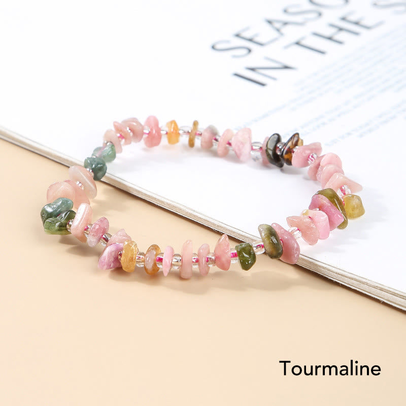KarmaRipple's Authentic Irregular Shape Stone Gemstone Meditation Balance Bracelet p3