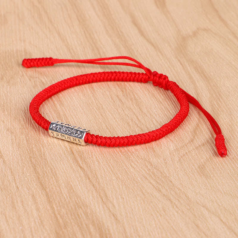 KarmaRipple's Om Mani Padme Hum Fortune Protection Red String Bracelet p5
