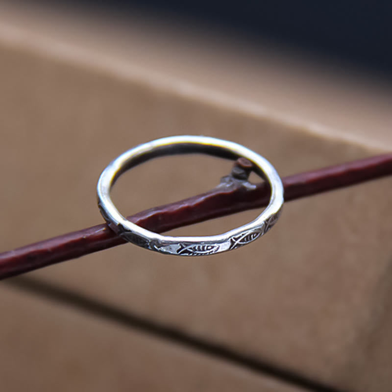 KarmaRipple's 925 Sterling Silver Fortune Koi Fish Wealth Ring p7