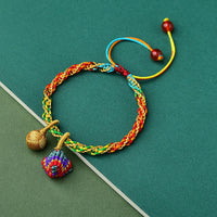 KarmaRipple's Colorful Rope Fortune Handcrafted Zongzi Talisman Bracelet