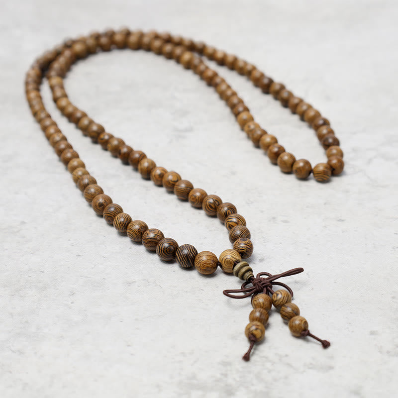 KarmaRipple's 108 Mala Beadwork Bracelet Prayer Meditation Sandalwood Elastic p19