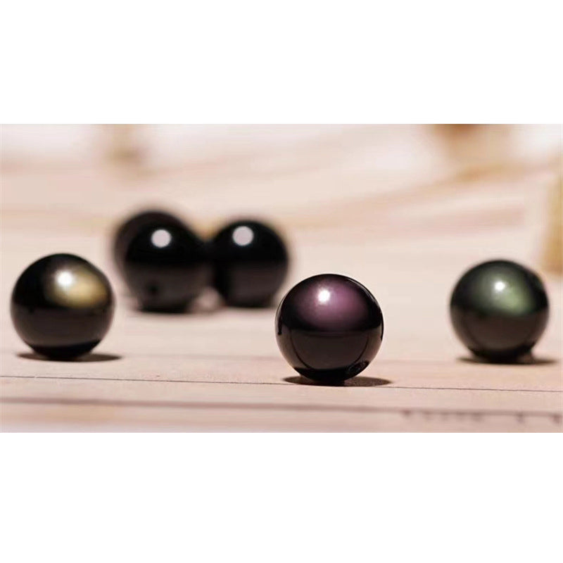 KarmaRipple's Authentic Gold Sheen Obsidian Rainbow Obsidian Om Mani Padme Hum Fu Character Balancing Bracelet p41