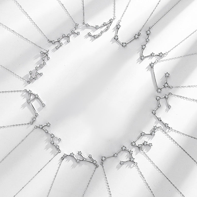 KarmaRipple's 925 Sterling Silver 12 Constellations of the Zodiac Astrology Blessing Pendant Necklace p26