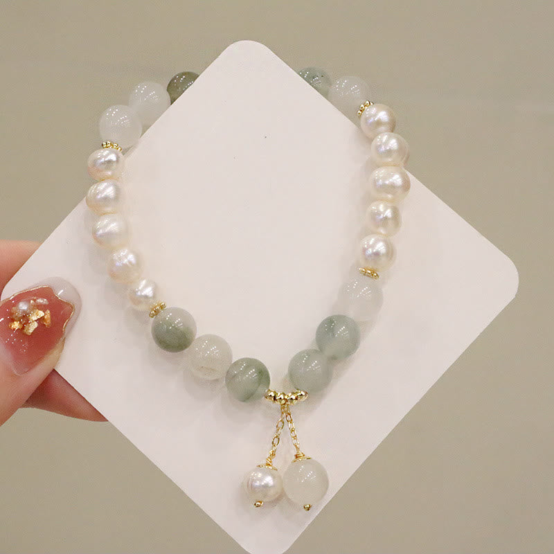 KarmaRipple's Authentic Pearl Jade Balancing Sincerity Bracelet p2