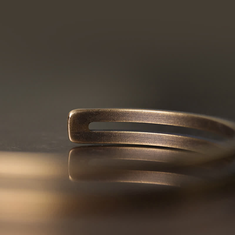 KarmaRipple's Rustic Bronze Fortune Viking Cuff Bracelet p11