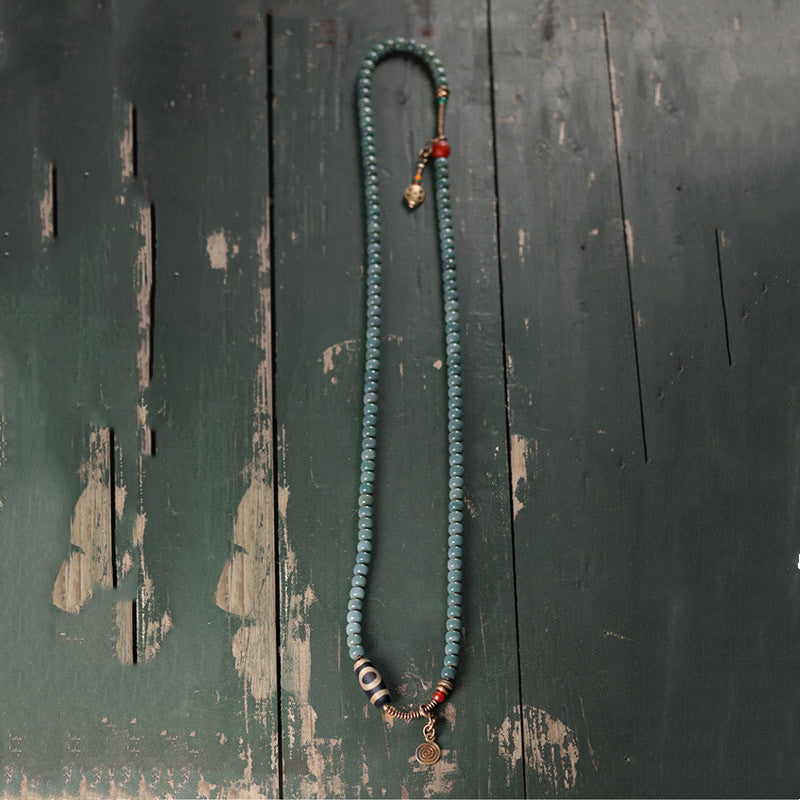 KarmaRipple's 108 Mala Beadwork Bodhi Seed Dzi Bead Wisdom Bracelet p10