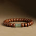 6*8mm Abelia Biflora Wood&Hetian Jade Bamboo Bead / 18cm