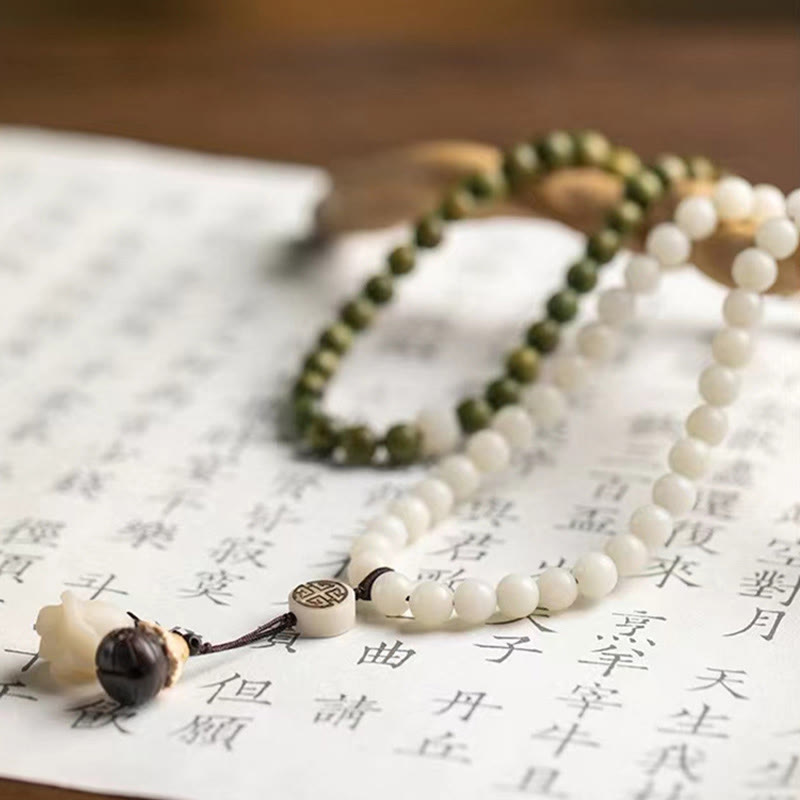 KarmaRipple's Authentic Green Sandalwood Bodhi Seed Soothing Bracelet p4