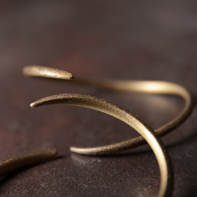 KarmaRipple's Simple Design Bronze Fortune Adjustable Cuff Bracelet p6