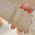 2 Layers Hetian Jade Chain Bracelet