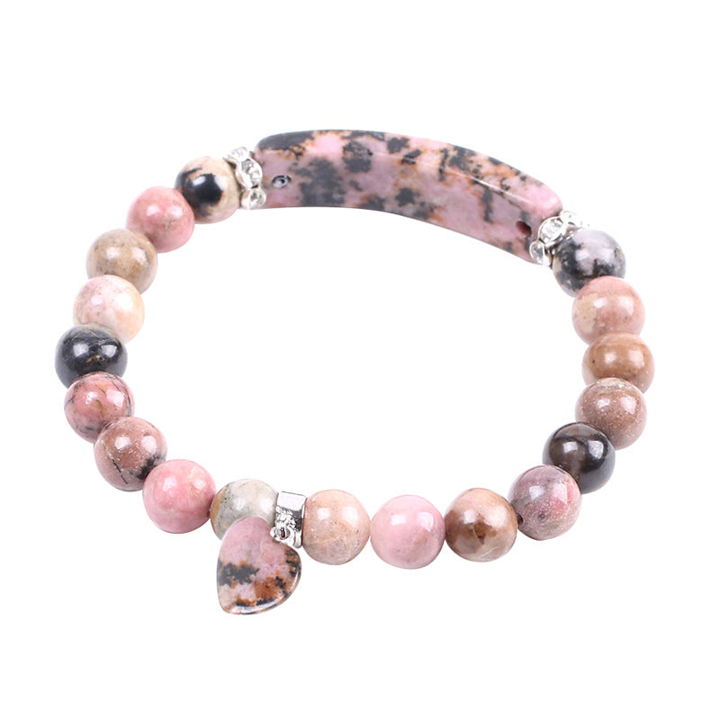 KarmaRipple's Rhodonite Love Heart Balancing Beadwork Bracelet p2