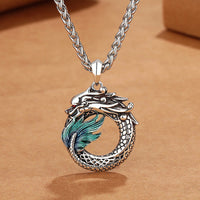 KarmaRipple's Tibetan Bronze Dragon Strength Pendant