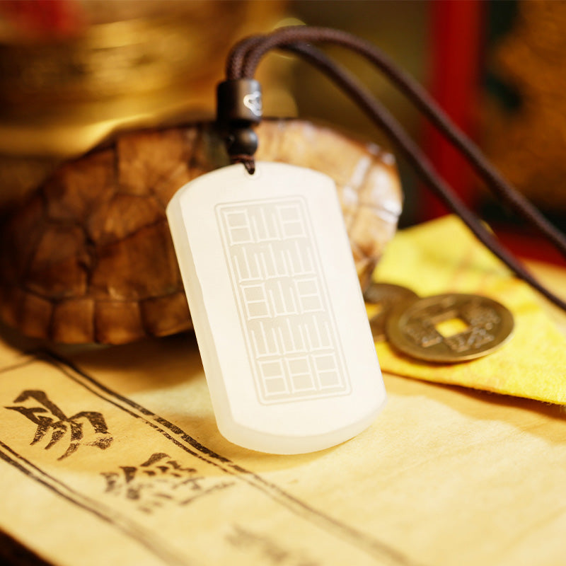 KarmaRipple's Ivory Jade PiXiu Yin Yang Fortune Protection Pendant Necklace p10