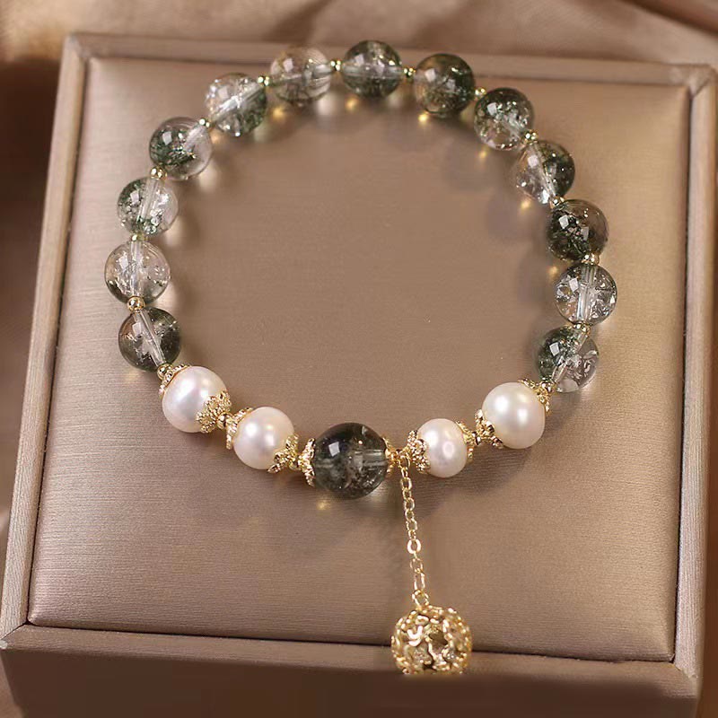 KarmaRipple's Green Phantom Pearl Self-acceptance Talisman Bracelet p4