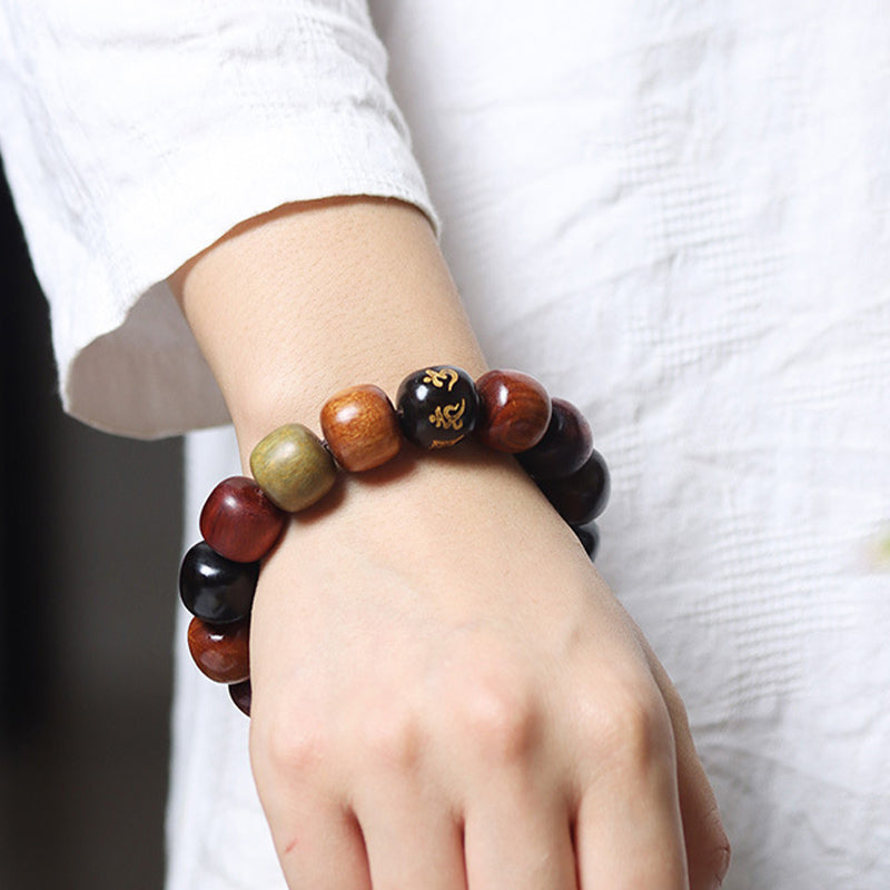 KarmaRipple's Tibet Various Wood Om Mani Padme Hum Purity Bracelet p8