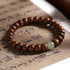 6*8mm Abelia Biflora Wood&Hetian Jade Bead / 16cm