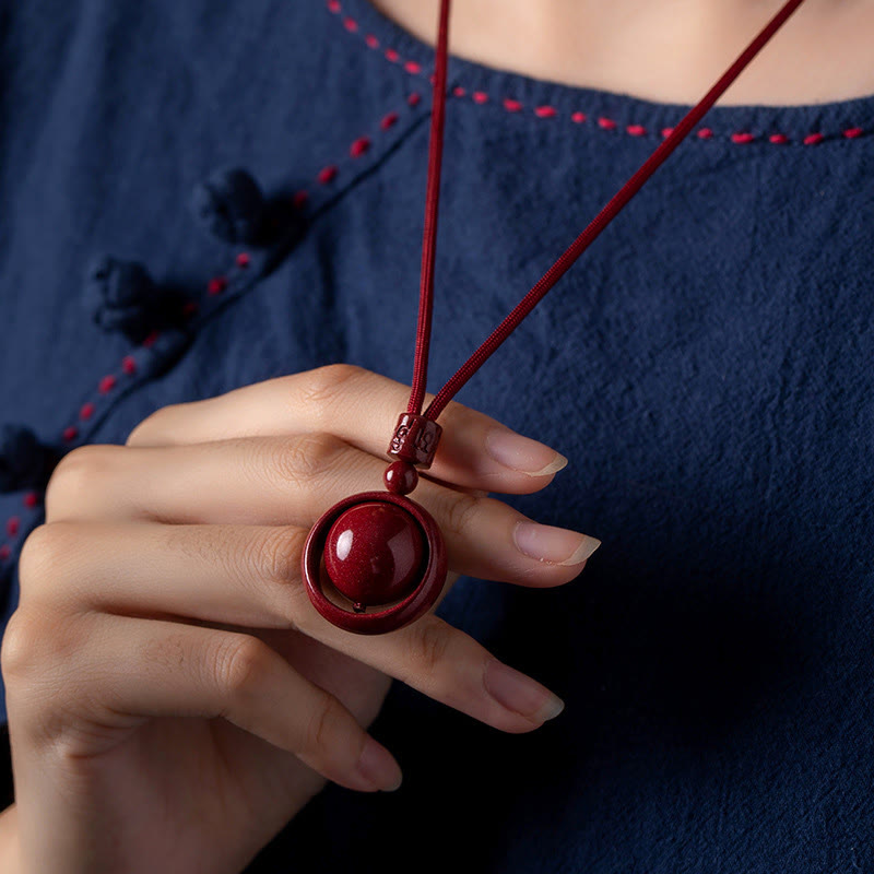 KarmaRipple's Cinnabar Om Mani Padme Hum PiXiu Blessing Fortunate Bead Pendant Necklace p15
