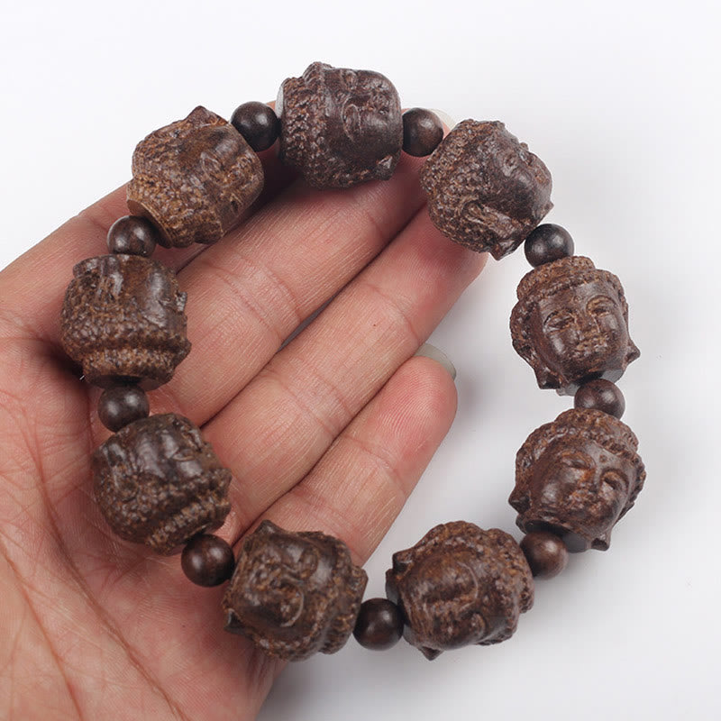 KarmaRipple's Agarwood Buddha Carved Calm Bracelet p4