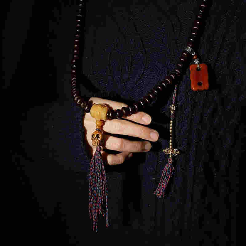 KarmaRipple's Tibet 108 Mala Beadwork Purple Bodhi Seed Bagua Vajra Auspiciousness Bracelet p16