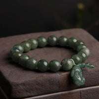 KarmaRipple's Tibetan Jade PiXiu Prosperity Bracelet