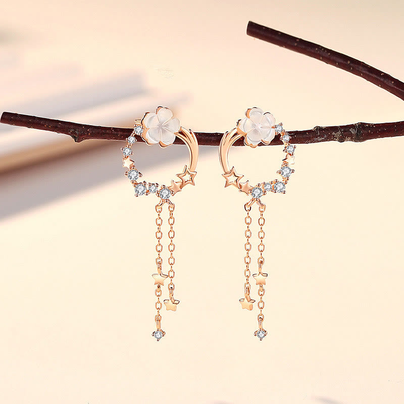 KarmaRipple's 925 Sterling Silver Flower Butterfly Love Pendant Necklace Earrings Set p6