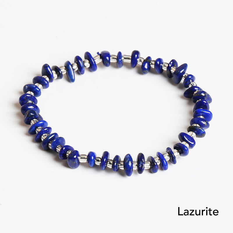 KarmaRipple's Authentic Irregular Shape Stone Gemstone Meditation Balance Bracelet p6